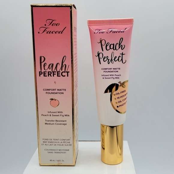 Too Faced Spiced Rum Peach Perfect Matte Foundation - Picture 2 of 12